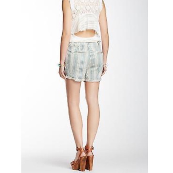 NEW Free People Beachy Striped Shorts Size 2 🌟 - Picture 5 of 6